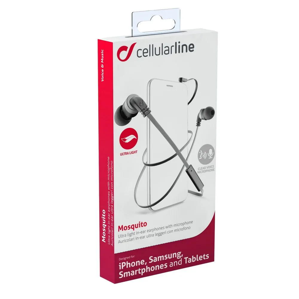 Căști Cellularline Mosquito, Negru