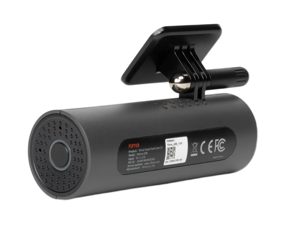 Cameră DVR frontală  70mai Midrive D06, 1920 x 1080, Negru
