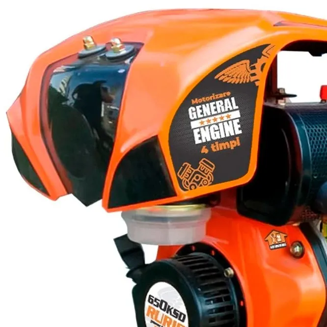 Motocultor motorină Ruris 650KSD +  freză