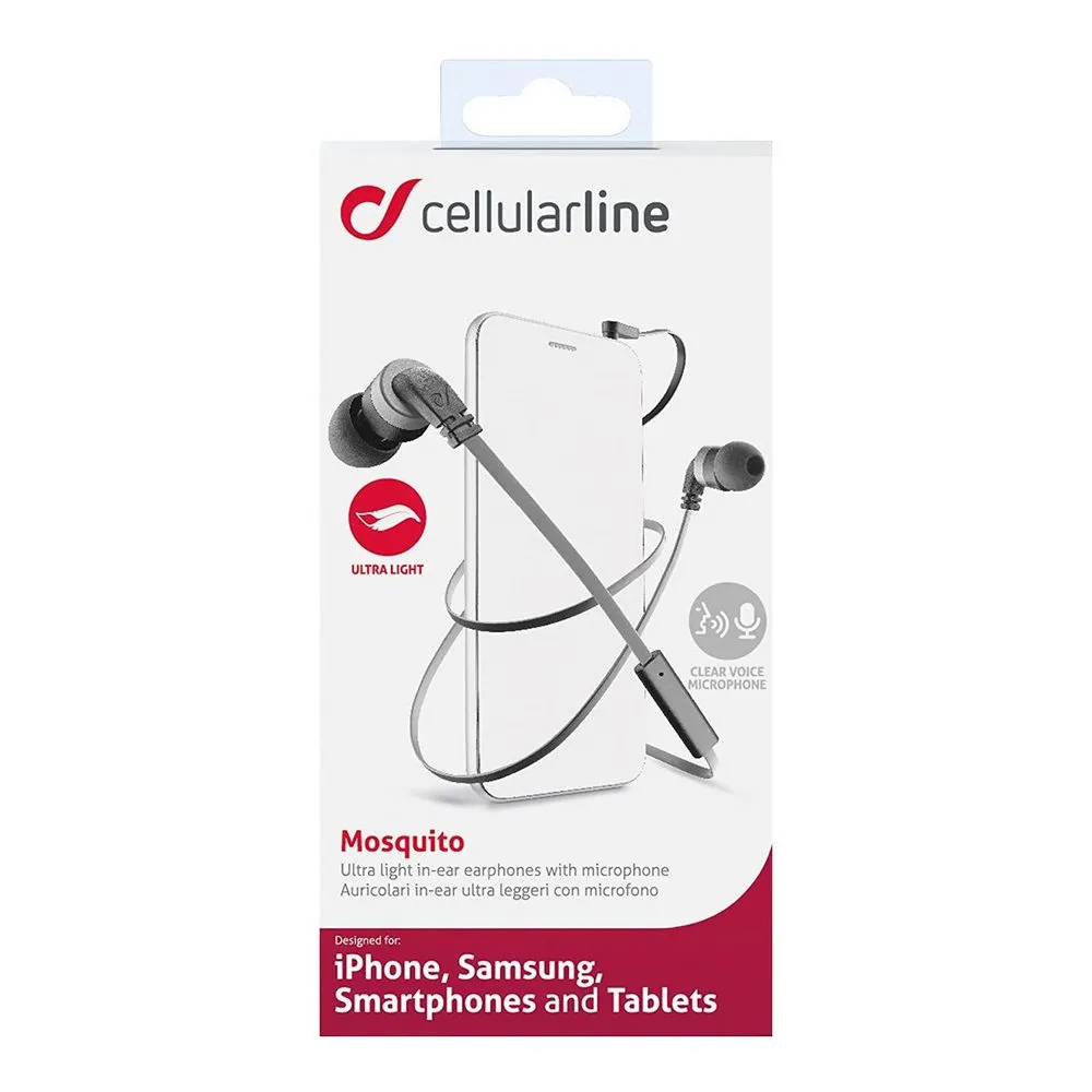 Căști Cellularline Mosquito, Negru