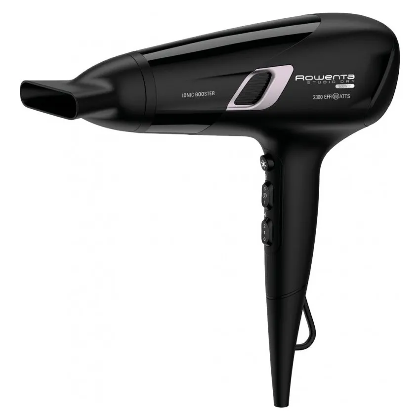 Uscător de păr Rowenta Studio Dry Glow CV5820F0, 2300 W, Negru