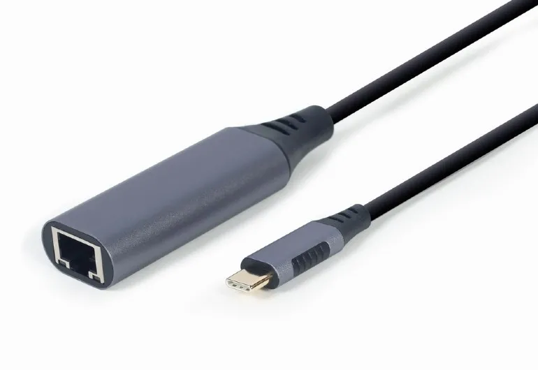 Adaptor USB Cablexpert A-USB3C-LAN-01, USB Type-C (M) - , 0,15m, Gri