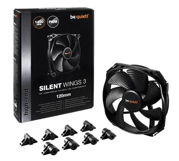 Ventilator PC be quiet! SILENT WINGS 3 120mm PWM, 120 mm
