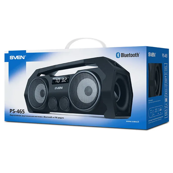 Boxă portabilă SVEN PS-465, Negru
