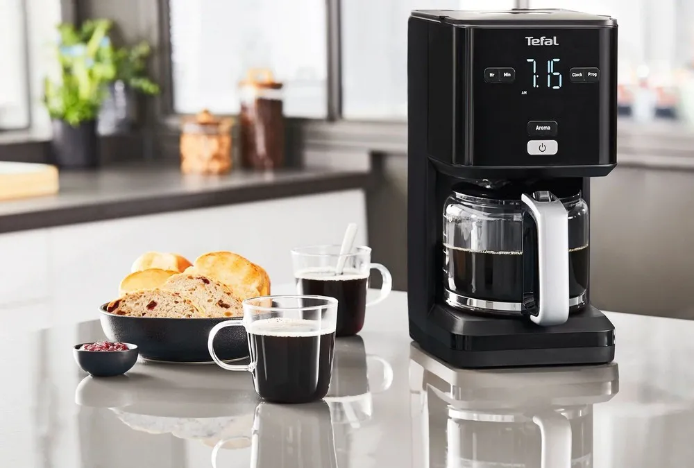 Cafetieră Tefal Smart&Light, 1000W, Negru