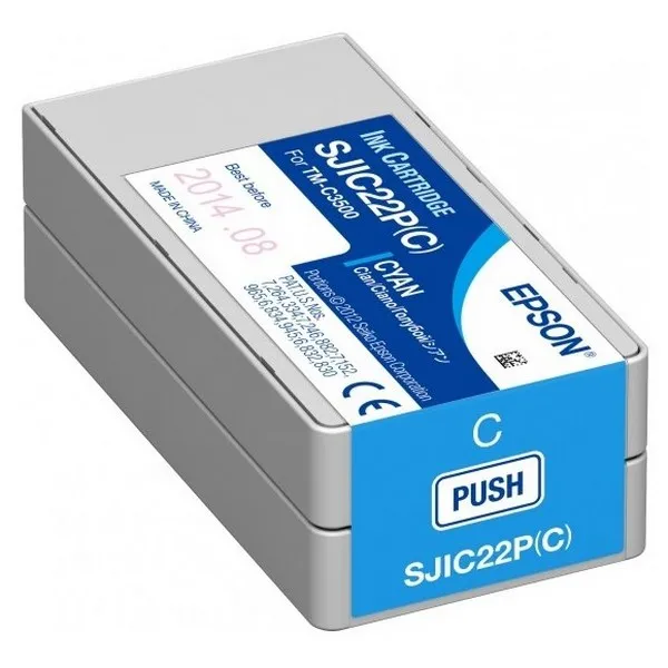 Cartuș de cerneală Epson SJIC22P, C33S020602, Cyan
