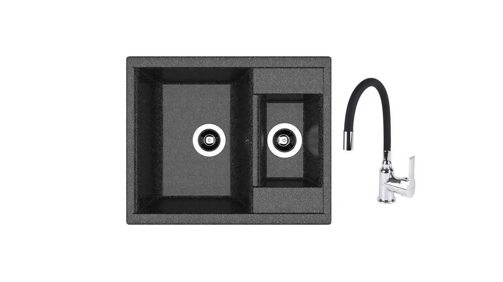 SET chiuveta Dr Gans Astra 620K + SanDonna F 9995 negru    