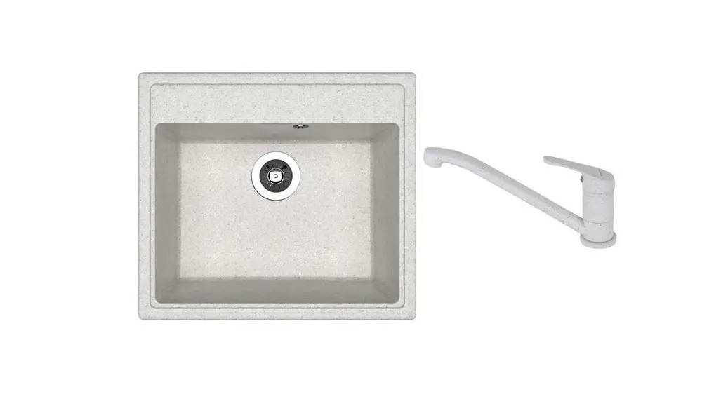 SET chiuveta Dr Gans Nika 570 + SanDonna F 1066 gri                  