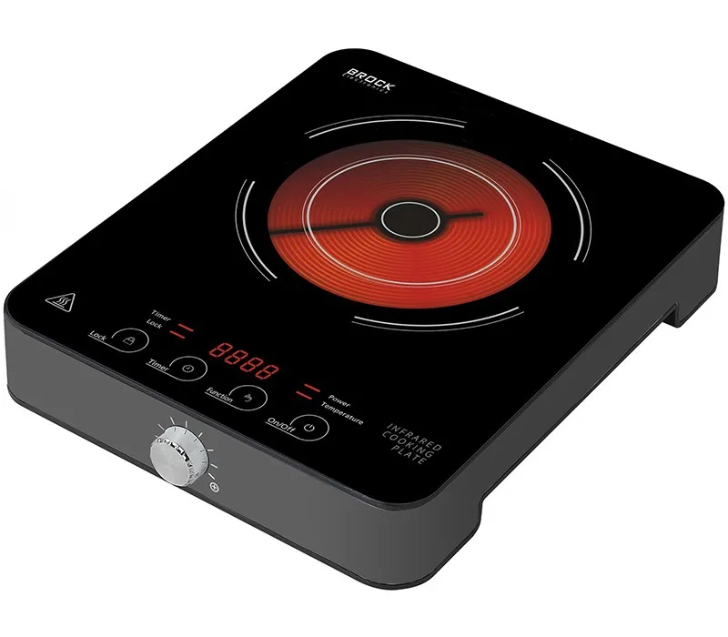 Plită electrică mini BROCK HPI1001GY, Negru