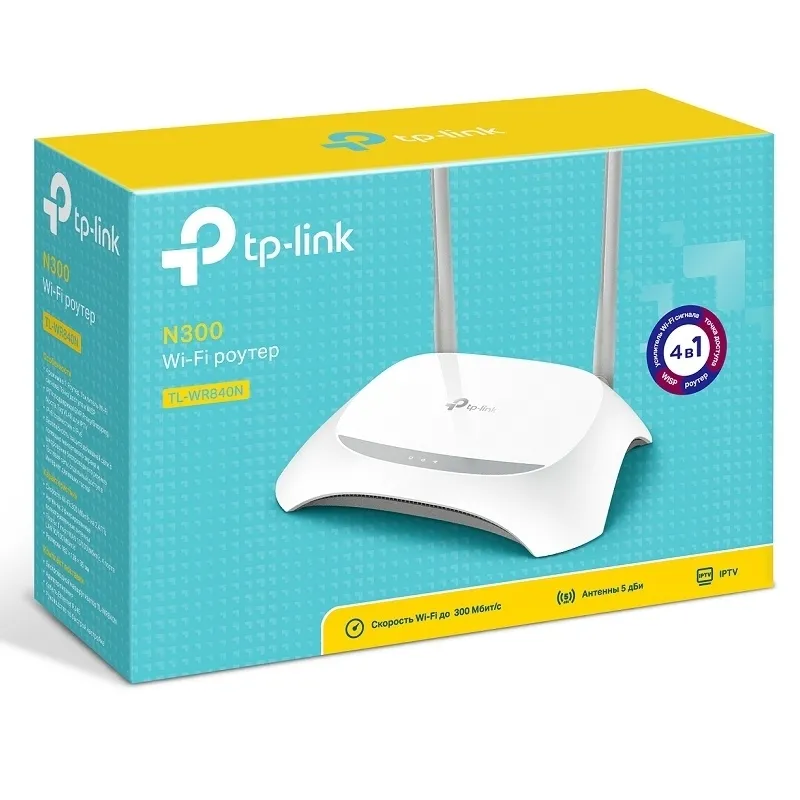 Router fără fir TP-LINK TL-WR840N, Alb