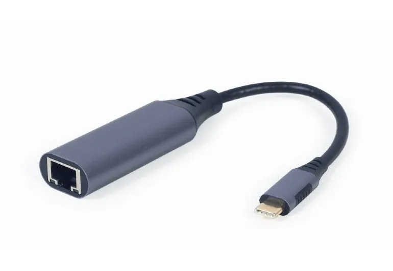 Adaptor USB Cablexpert A-USB3C-LAN-01, USB Type-C (M) - , 0,15m, Gri