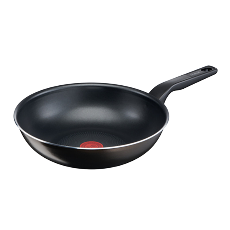 Tigaie WOK Tefal C3841953, 28cm, Negru
