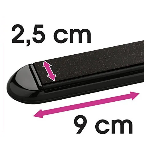Placă de îndreptat părul Rowenta Express liss SF4012F0, Negru | Roz