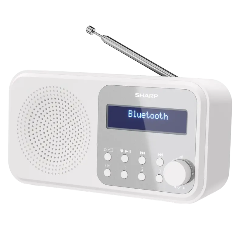Radio portabil Sharp DR-P420WHV01, Alb