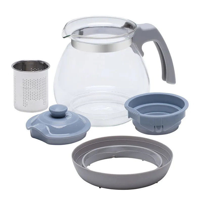 Ceainic cu infuzor RESTO 90510, 1,2L, Gri