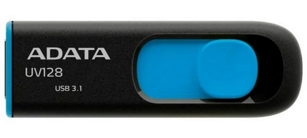 Memorie USB ADATA UV128, 32GB, Negru/Albastru