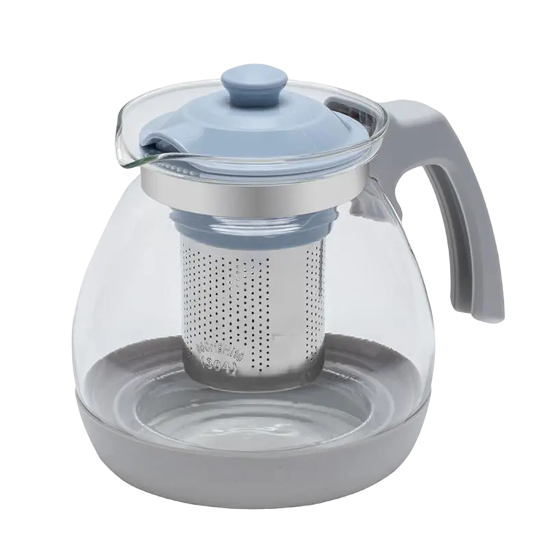 Ceainic cu infuzor RESTO 90510, 1,2L, Gri