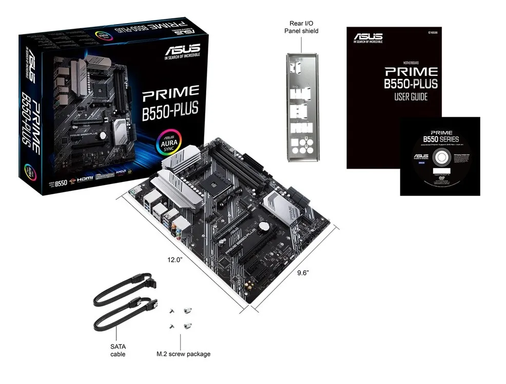 Placă de bază ASUS PRIME B550-PLUS, AM4, AMD B550, ATX