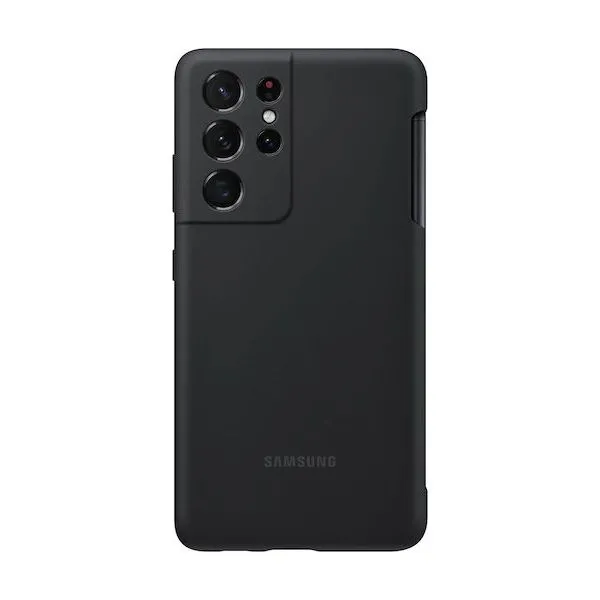 Husă Samsung Galaxy S21 Ultra Silicone Cover with S-Pen, Negru