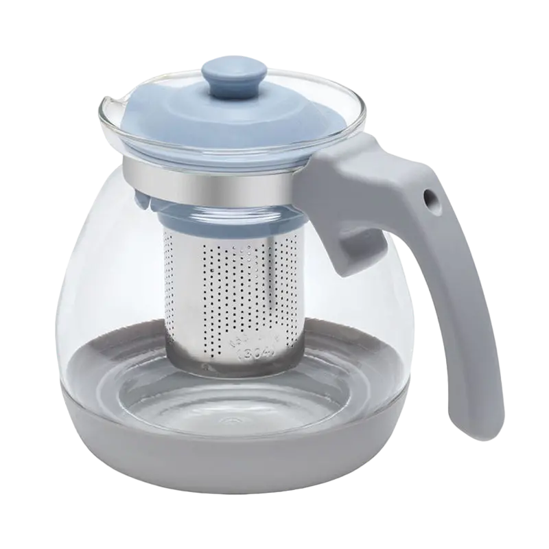 Ceainic cu infuzor RESTO 90510, 1,2L, Gri