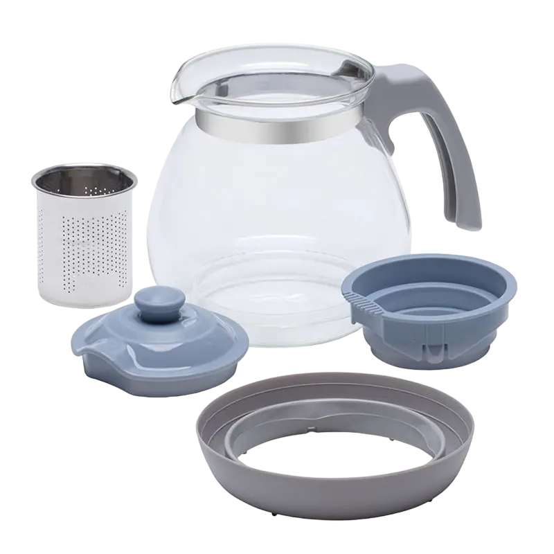 Ceainic cu infuzor RESTO 90510, 1,2L, Gri