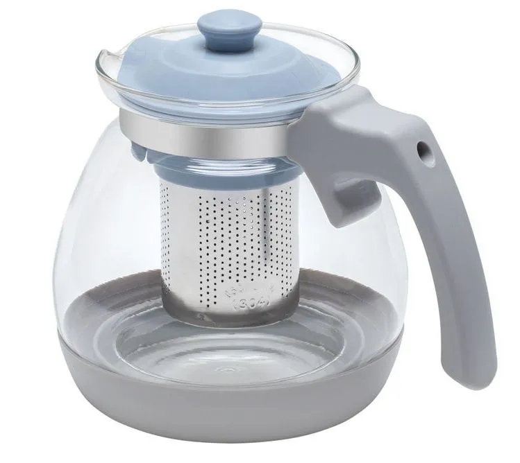 Ceainic cu infuzor RESTO 90510, 1,2L, Gri
