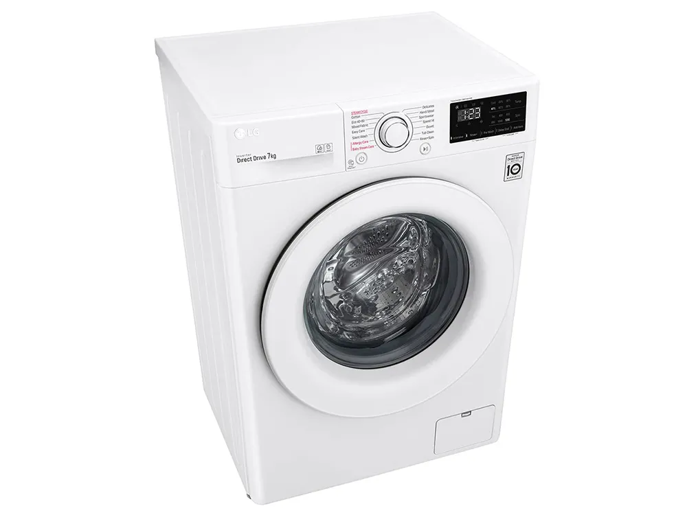 Mașină de spălat LG F2WV3S7S3E, 7kg, Alb