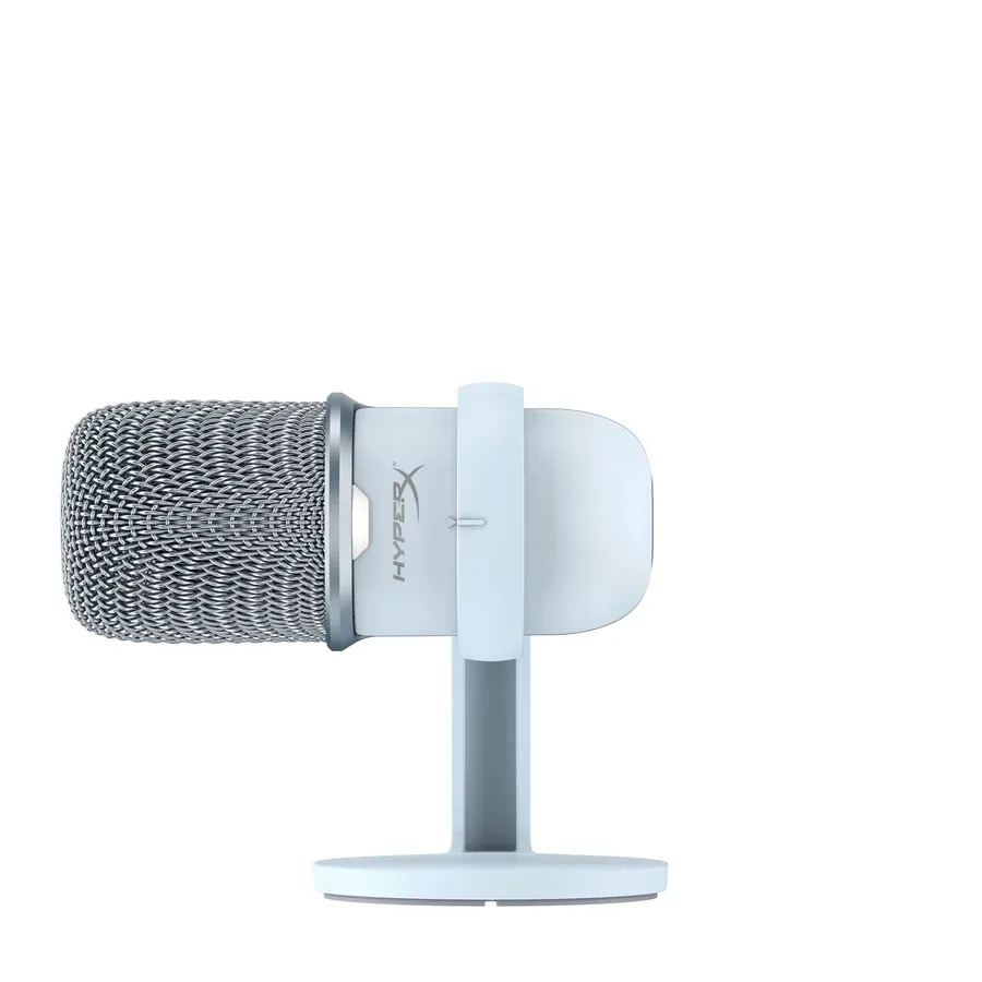 Microfon portabil pentru înregistrare vocală HyperX SoloCast, Cu fir, Alb