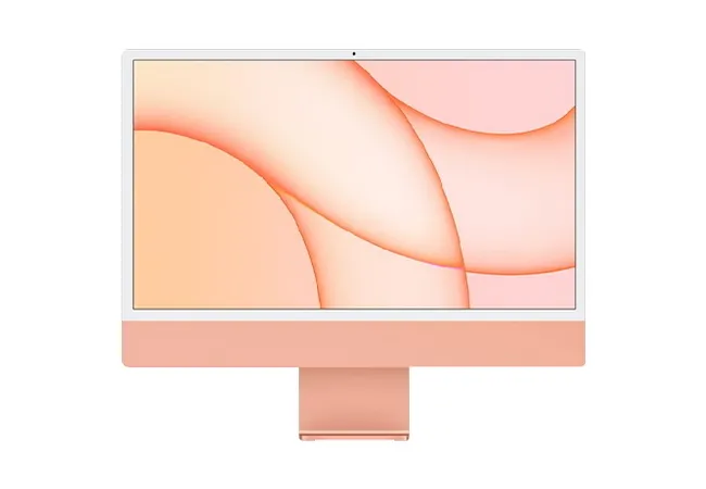 Computer All-in-One Apple iMac A2438, M1 with 8-core CPU and 8-core GPU, 16GB/512GB, macOS Big Sur, Portocaliu