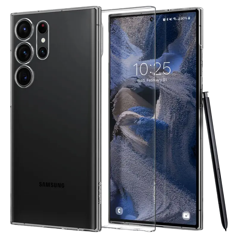 Husă Spigen Samsung S23 Ultra, Airskin, Crystal Clear