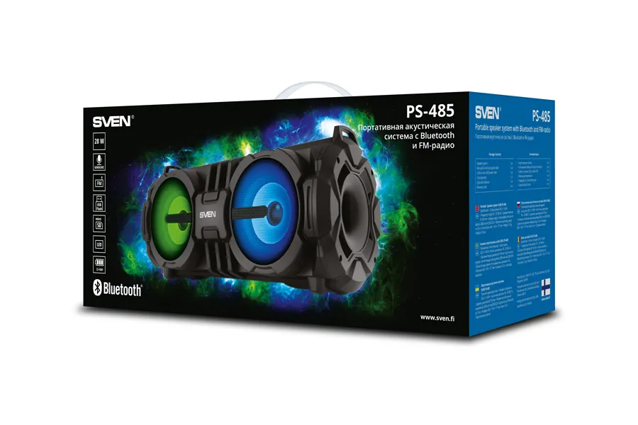 Boxă portabilă SVEN PS-485, Negru