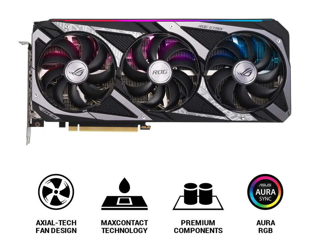 Placă Video ASUS TUF-RTX3070TI-O8G-GAMING,  8GB GDDR6X 256bit