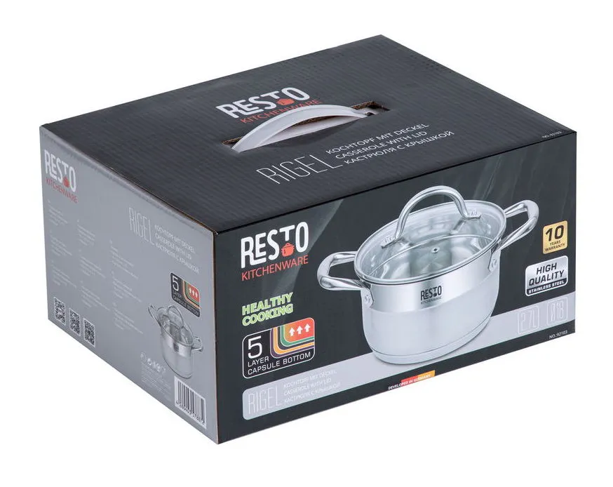 Cratiță RESTO 92103, 2,7L, Oțel inoxidabil