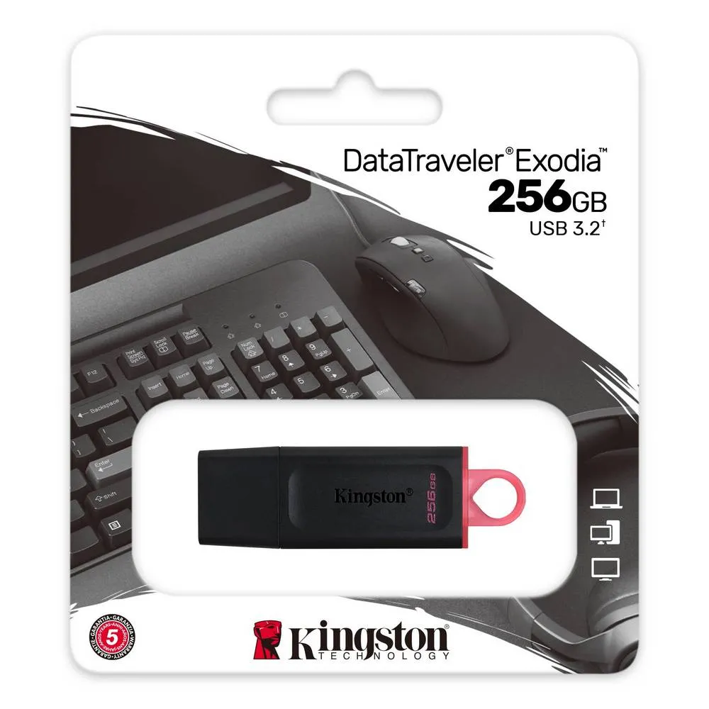 Memorie USB Kingston DataTraveler Exodia, 256GB, Negru