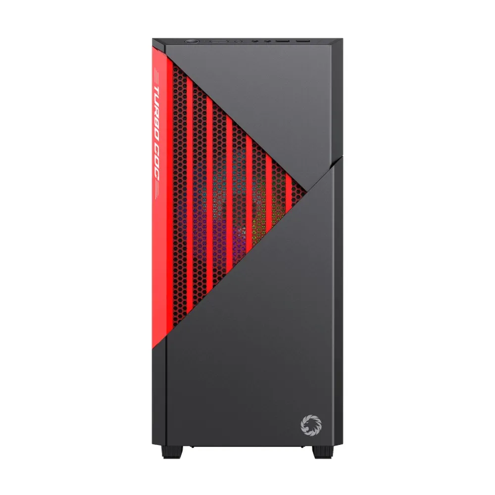 Carcasă PC Gamemax Contac COC, Midi-Tower, ATX, Negru/Rosu
