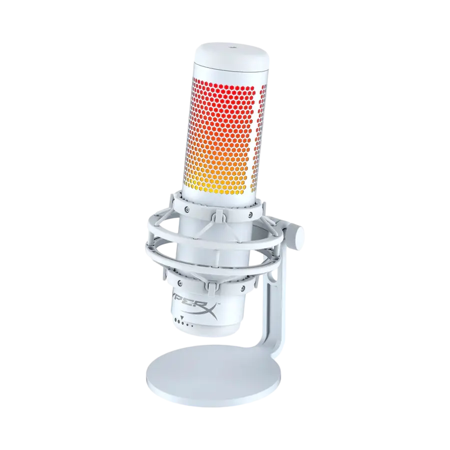 Microfon Gaming HyperX QuadCast S, Cu fir, Alb