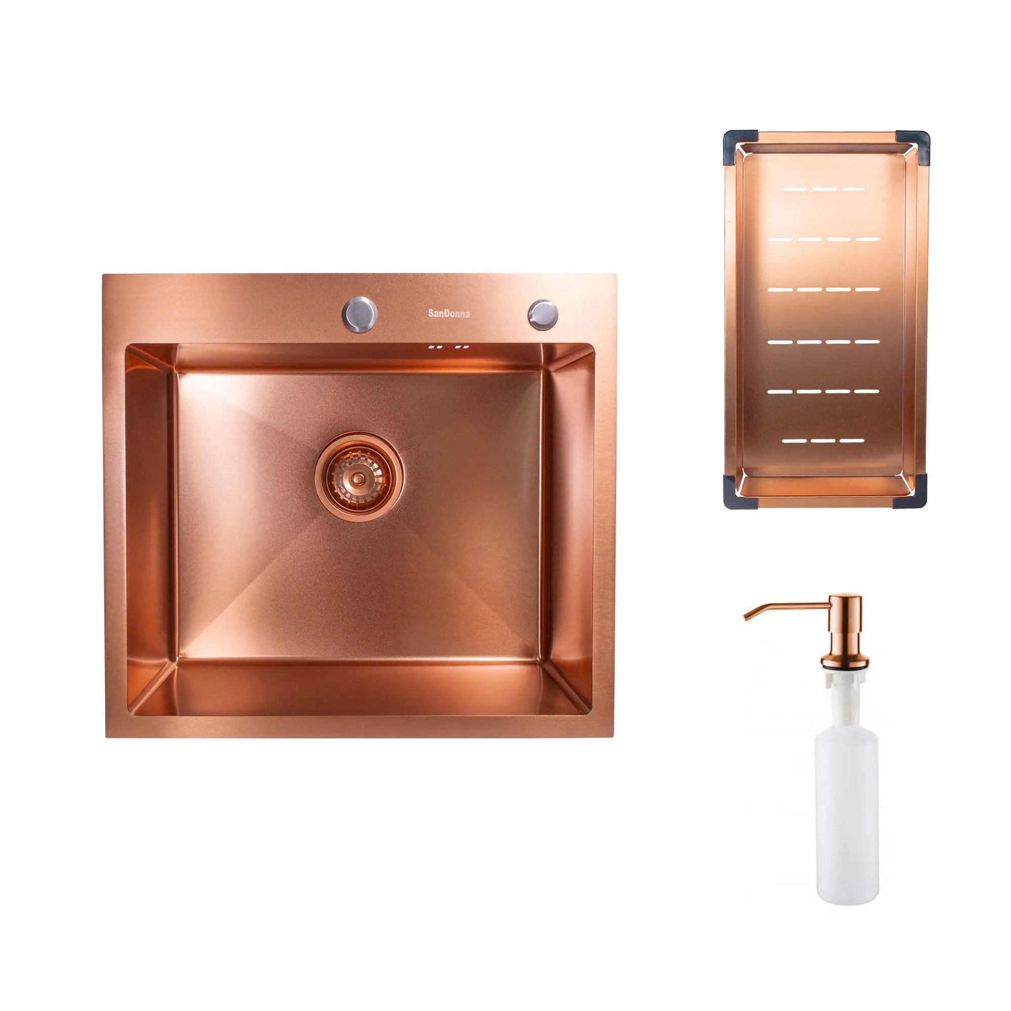 Chiuveta handmade SanDonna HD5550 (Copper)