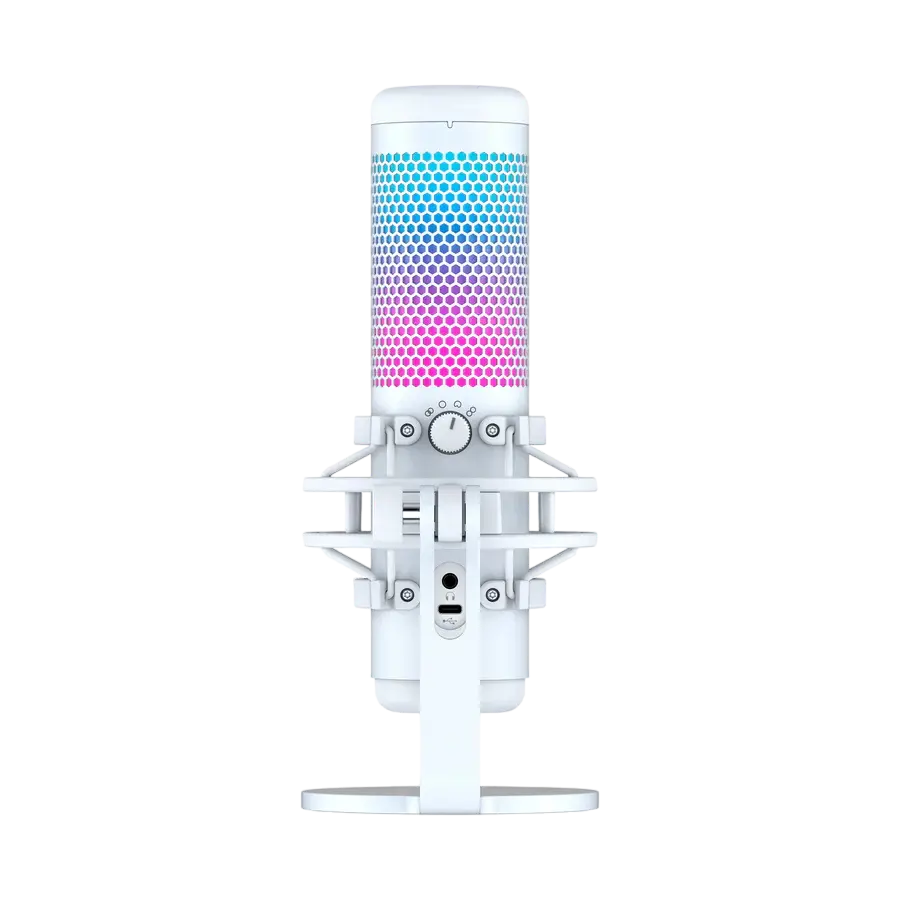 Microfon Gaming HyperX QuadCast S, Cu fir, Alb