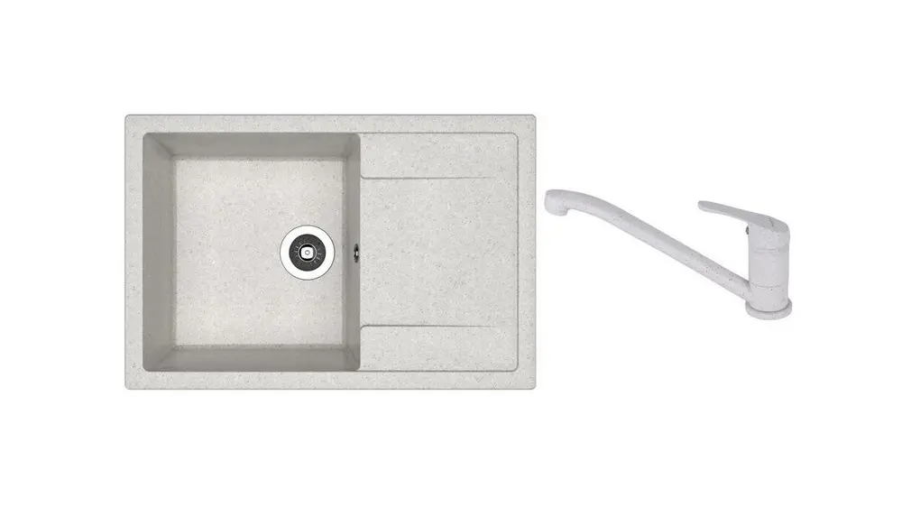 SET chiuveta Dr Gans Techno 760 + SanDonna F 1066 gri    