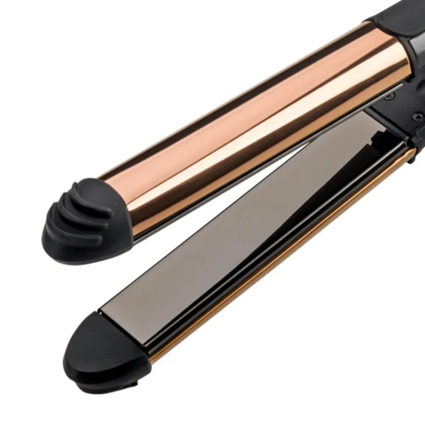 Placă de îndreptat părul BaByliss Straight & Curl Brilliance ST482E, Negru | Auriu