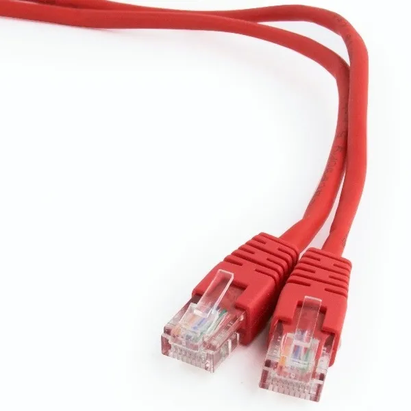 Patch cord Cablexpert PP12-0.25M/R, CAT5e UTP, 0,25m, Roșu