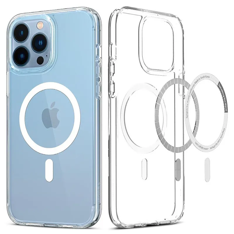Husă Spigen iPhone 13 Pro, Ultra Hybrid Mag Magsafe, Alb