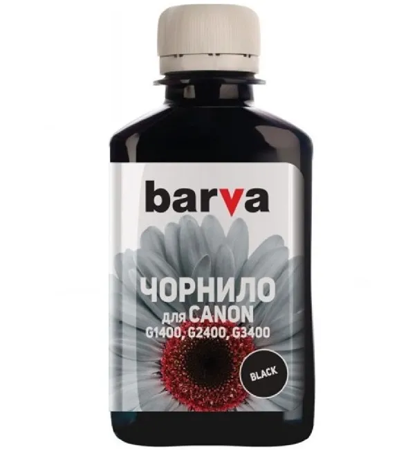 Recipient de cerneală Barva G490 (Canon G-Series), 180ml, Negru
