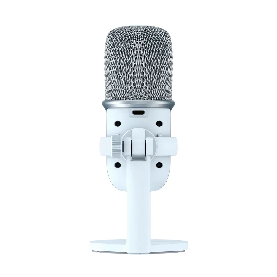 Microfon portabil pentru înregistrare vocală HyperX SoloCast, Cu fir, Alb