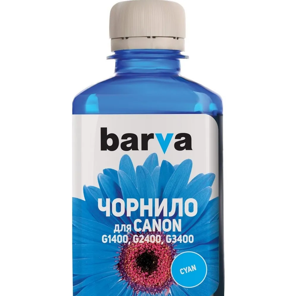 Recipient de cerneală Barva G490 (Canon G-Series), G490-504 (709), Cyan