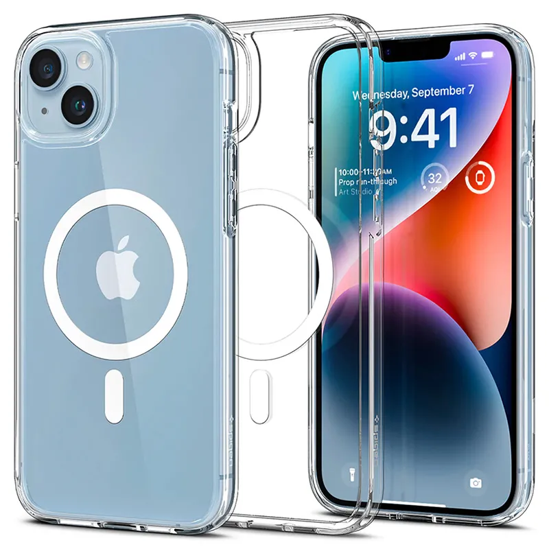 Husă Spigen iPhone 14, Ultra Hybrid Mag Magsafe, Alb