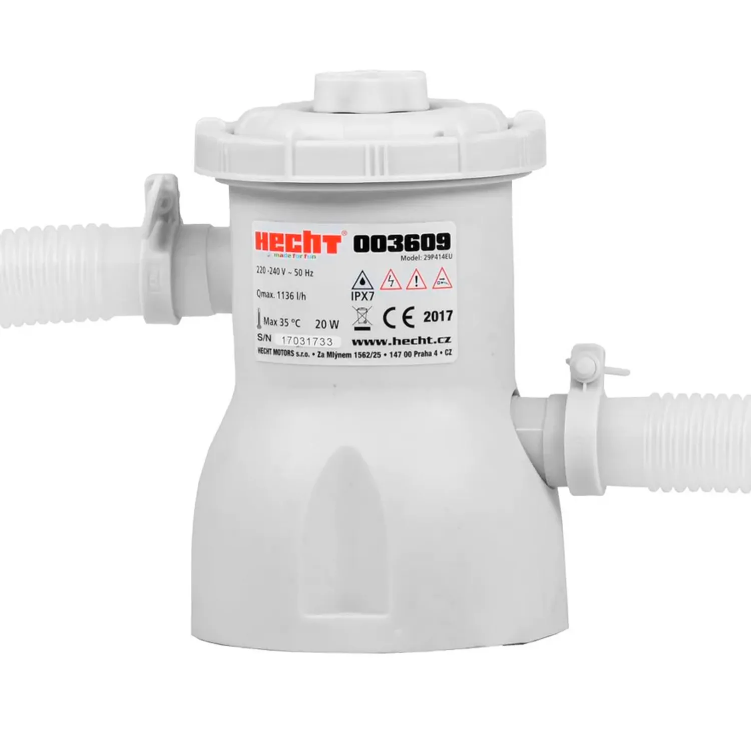 Pompa de filtrare piscine D32mm HECHT 003609