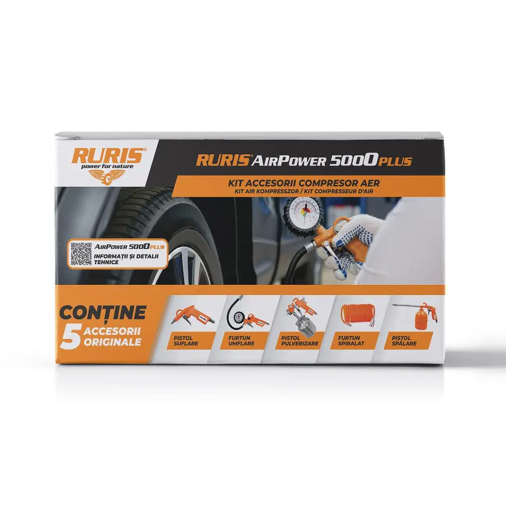 Kit accesorii compresor RURIS AirPower 5000 Plus