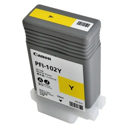 Cartuș de cerneală Canon PFI-102, 130ml, Galben