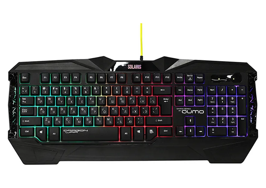 Set Tastatură + Mouse + Mouse Pad QUMO Solaris, Cu fir, Negru